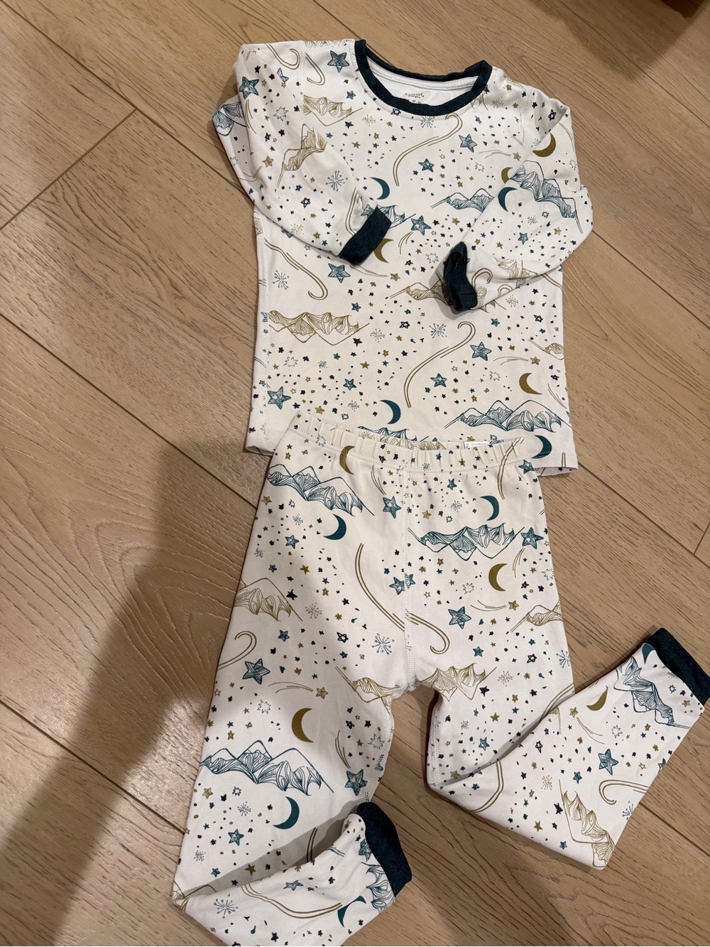 Nest Designs Kids Pajamas Set Long Sleeve Pants Moon Stars